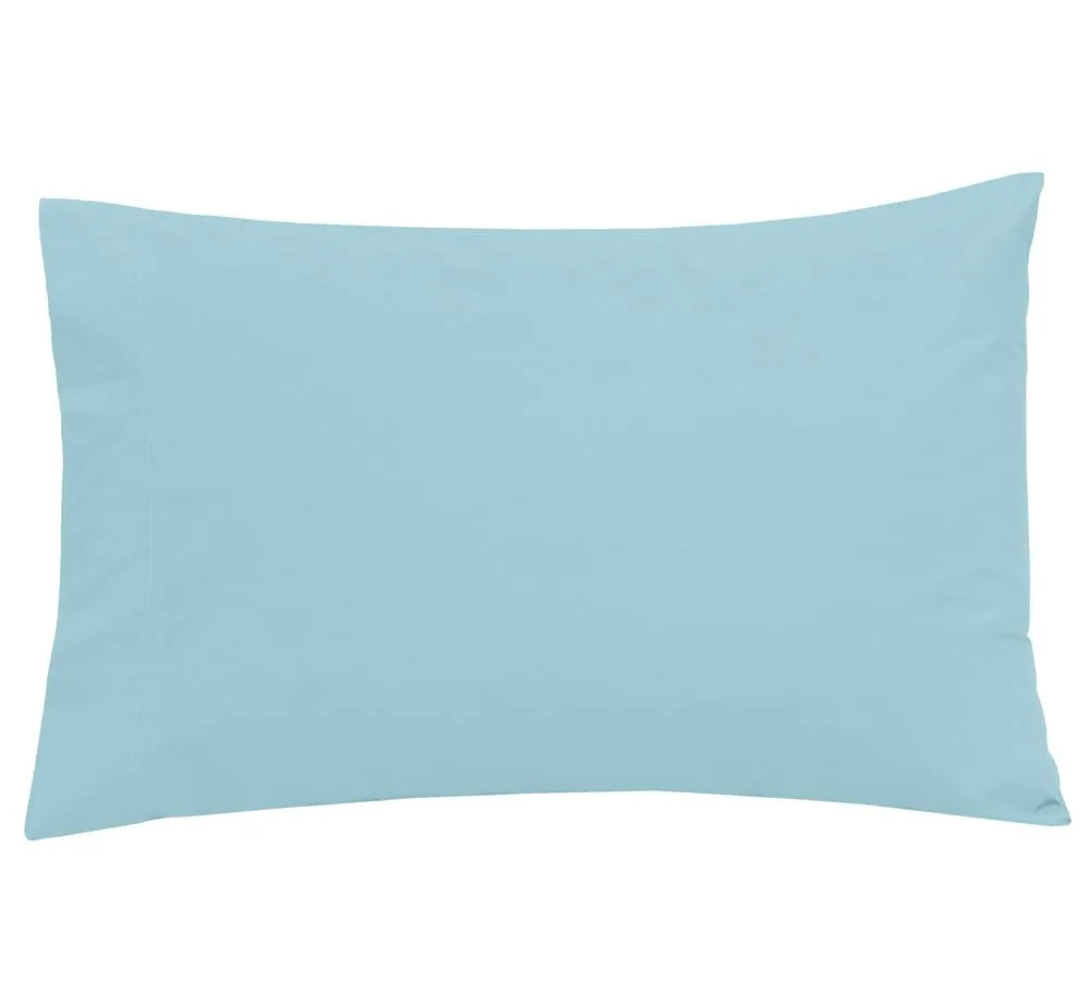 Smart Living Polycotton Housewife Pillowcases Pair 180 Thread Count in Light Blue 2