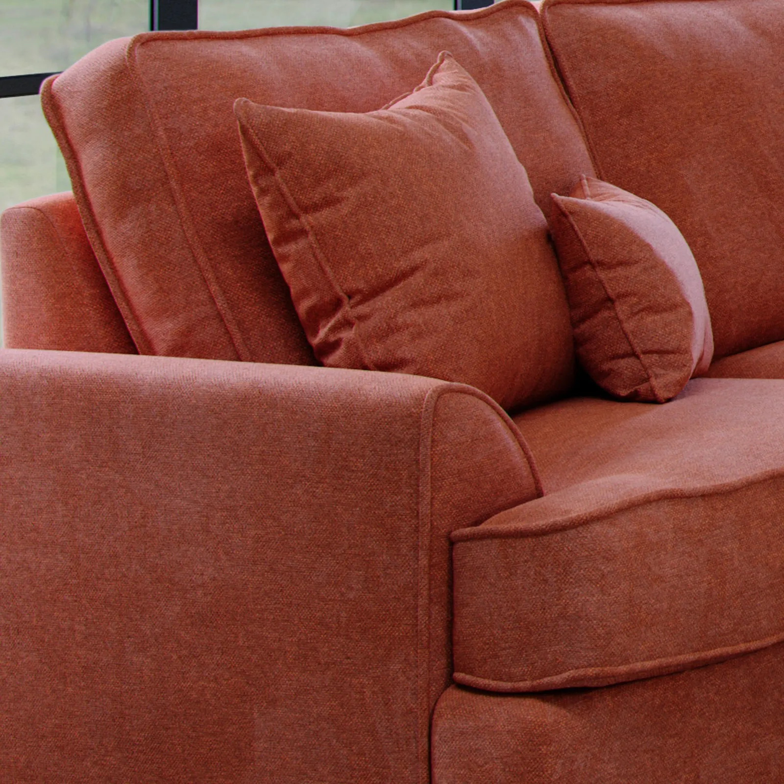 The Great Sofa Company Ophelia Chenille Sofa Bed in Red 3