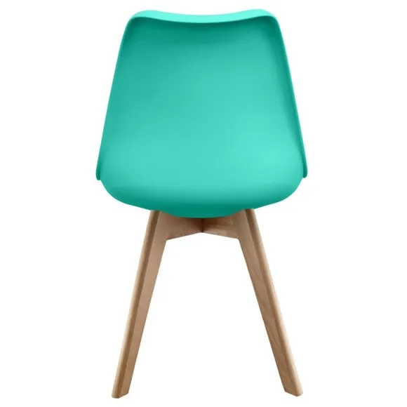 Fusion Living Soho Plastic Dining Chair with Squared Legs 6