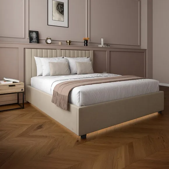 XR Living Maisie LED Ottoman Bed Frame 5