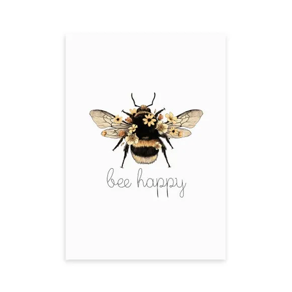 East End Prints Bee Happy Print 2