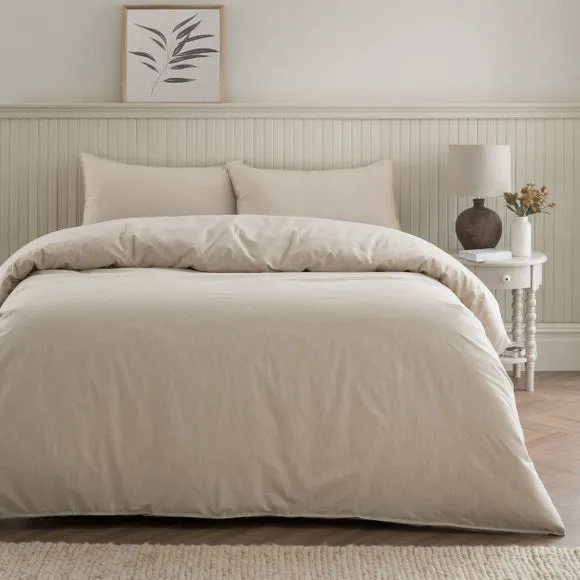 Quinn Marled Stripe 100% Cotton Duvet Cover & Pillowcase Set 2
