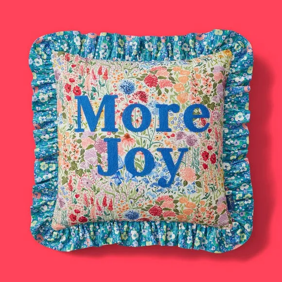 Sophie Robinson More Joy Embroidered Cushion 2
