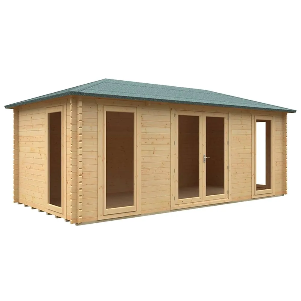 Buttercup Farm 20x10 The Regatta 44mm Cabin - L595 x W298.2 x H269.3 cm in Natural 1