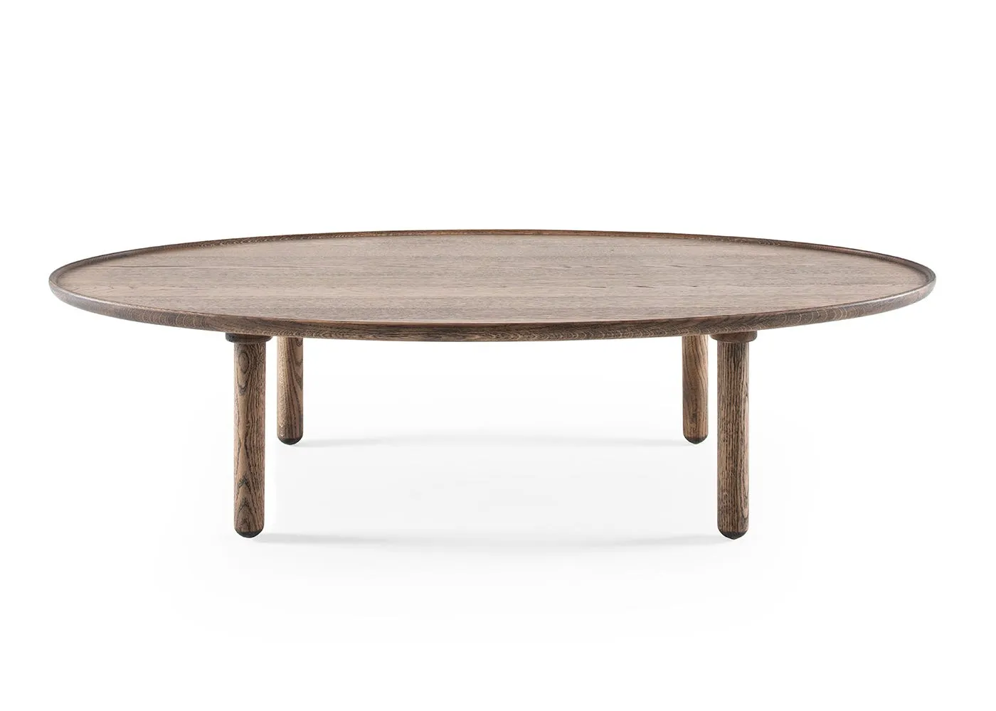 Gazzda Mu Coffee Table Oval 120 x 65cm Smoked Oiled Oak