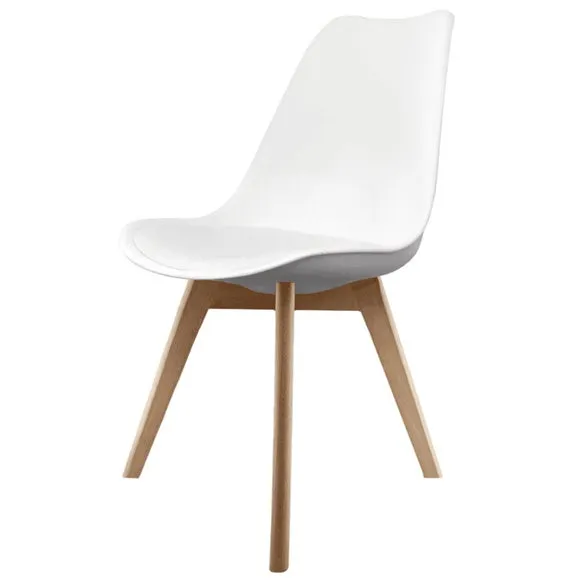 Fusion Living Soho Plastic Dining Chair with Squared Legs 2