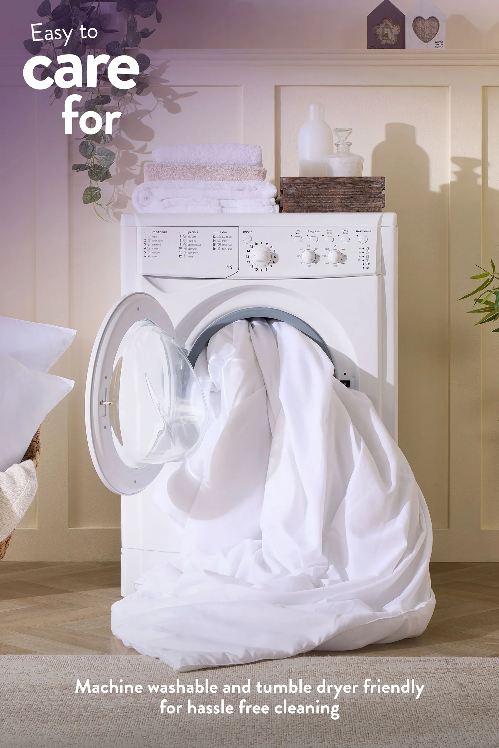 Slumberdown Climate Control 10.5 Tog All Year Round Duvet in White 6
