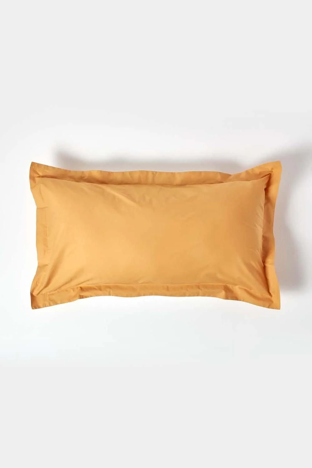 Homescapes Egyptian Cotton Oxford Pillowcase 200 TC, King Size in Mustard 1