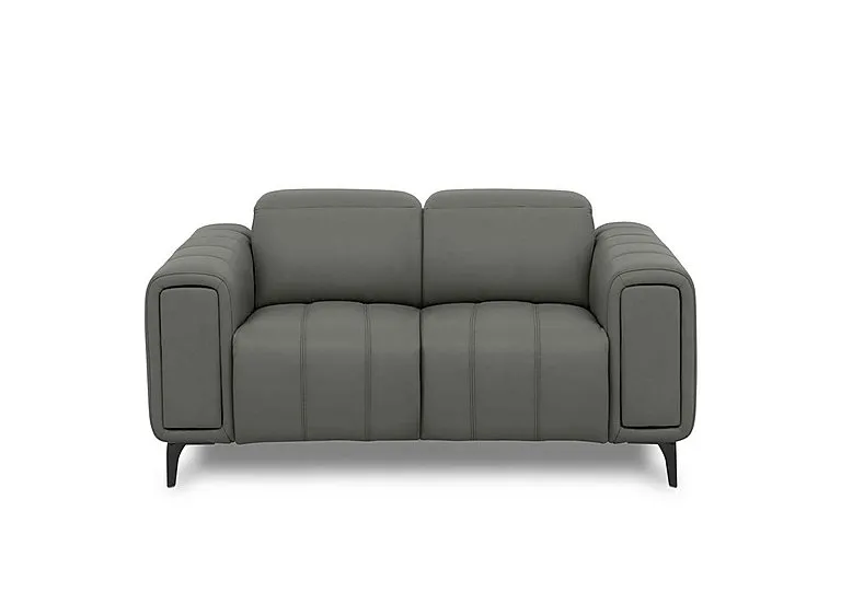Elphaba Leather 2 Seater Sofa with Storage Arms