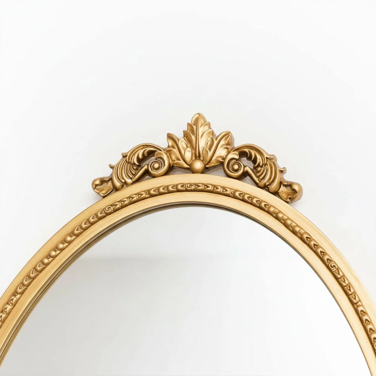 Melody Maison Large Oval Ornate Edge Gold Mirror 80cm X 50cm 3