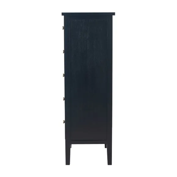 Pacific Chelmsford 5 Drawer Chest, Black Painted Pine 3