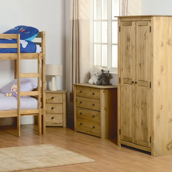 Panama 4 Drawer Chest, Pine 6