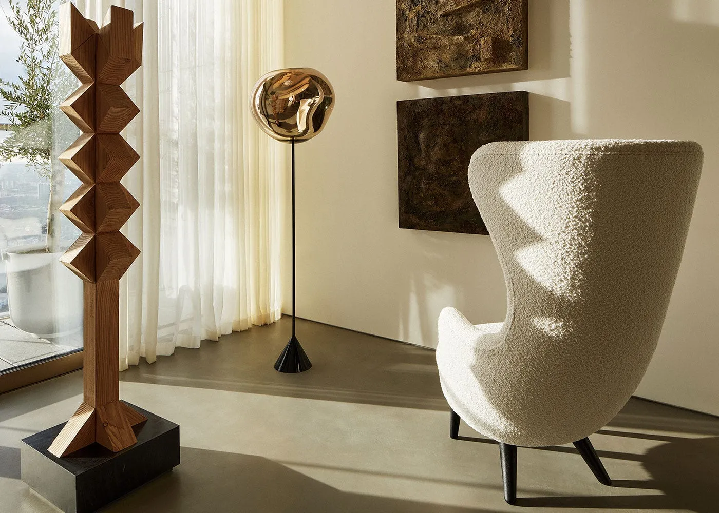 Tom Dixon Melt LED Cone Slim Floor Lamp Gold 3