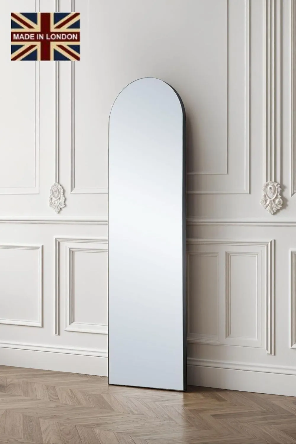 Yearn Mirrors Minimal Arch Black Tall Full Length Mirror