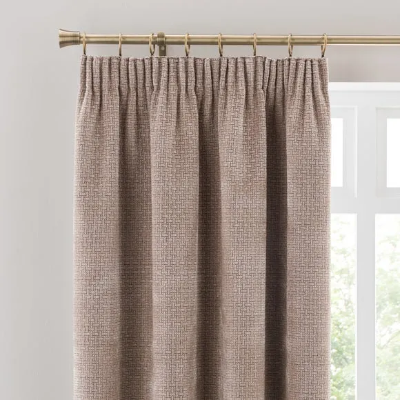 Alayna Chenille Pencil Pleat Curtains 1