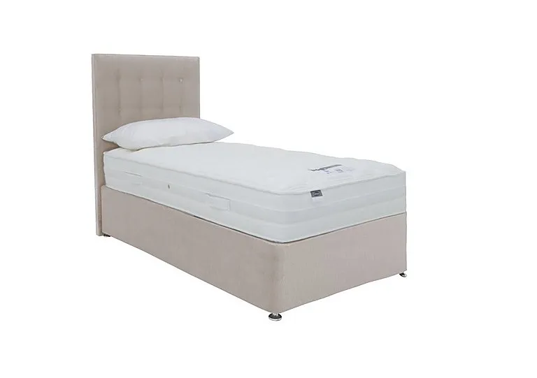 Eco Pocket Plus Divan Set With No Storage - Single - Luxury Sandstone