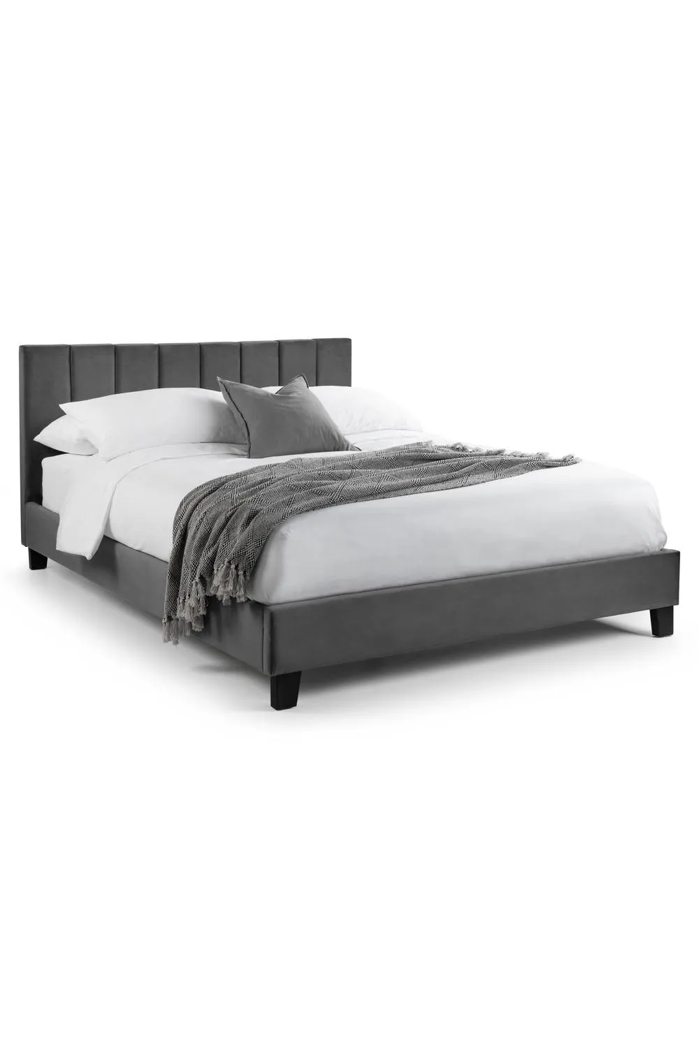 Julian Bowen Rosa Upholstered Bed in Grey 2