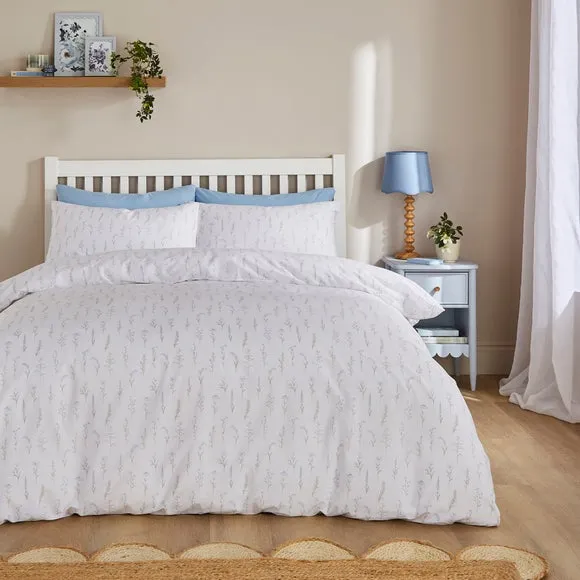 Simple Floral Cotton TENCEL Duvet Cover & Pillowcase Set