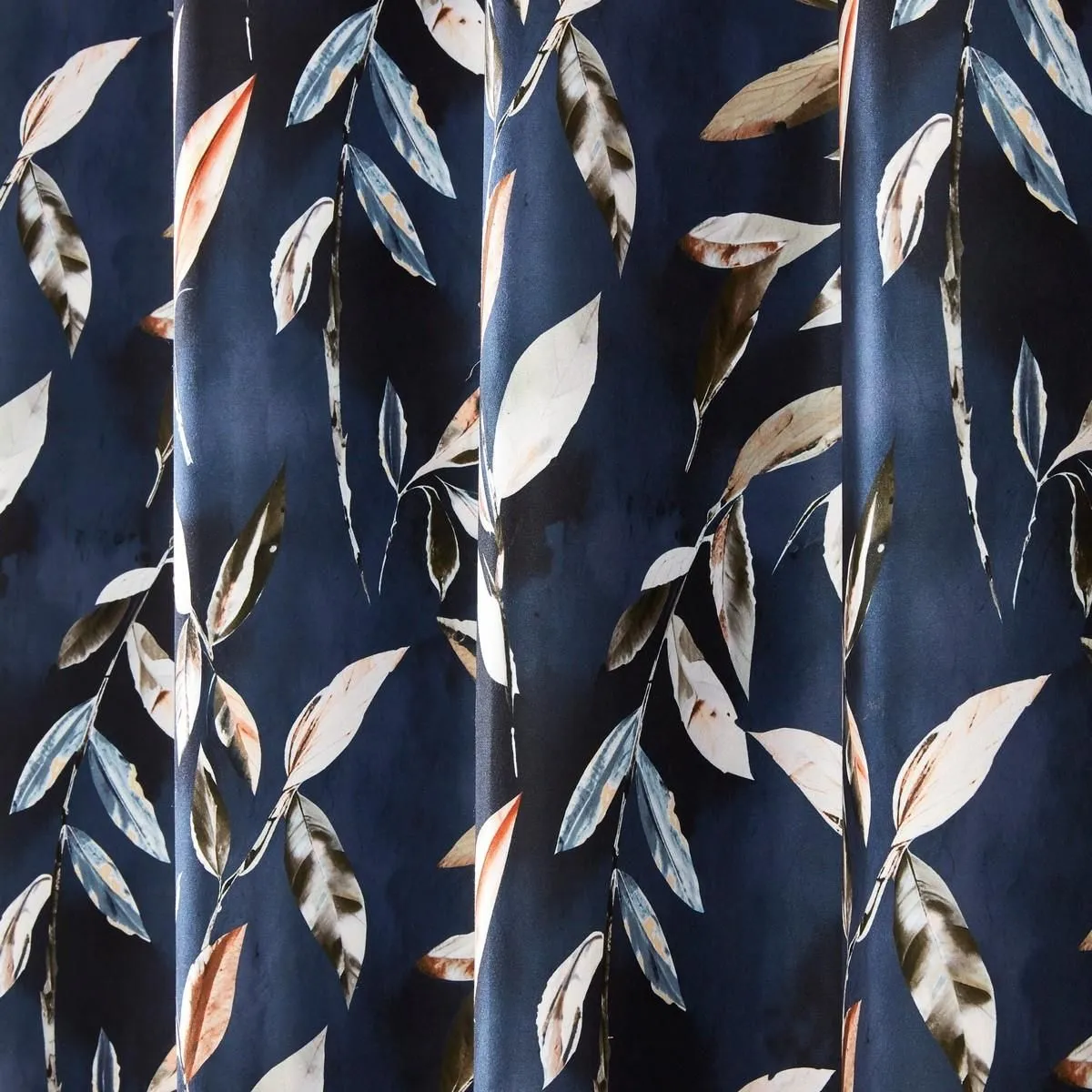 Sundour Madrid Eyelet Curtains in Navy 3