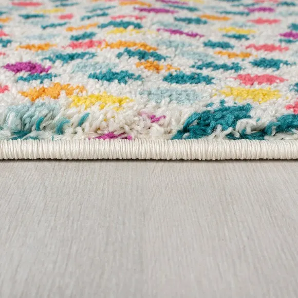Rainbow Spot Berber Rug 4
