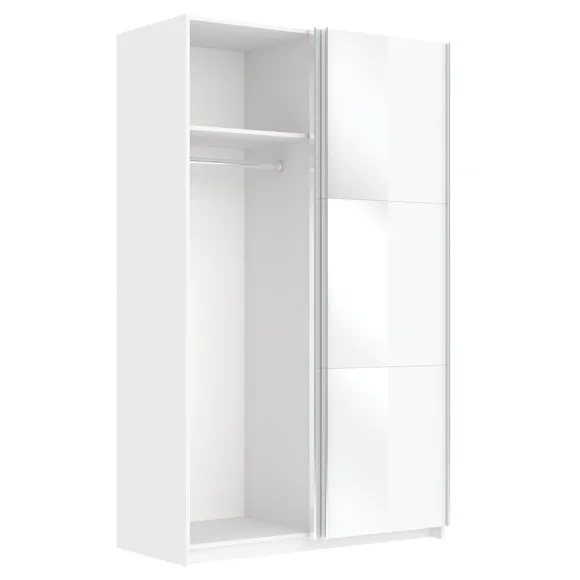 Jax 120cm Sliding Wardrobe with 1 Mirror 5