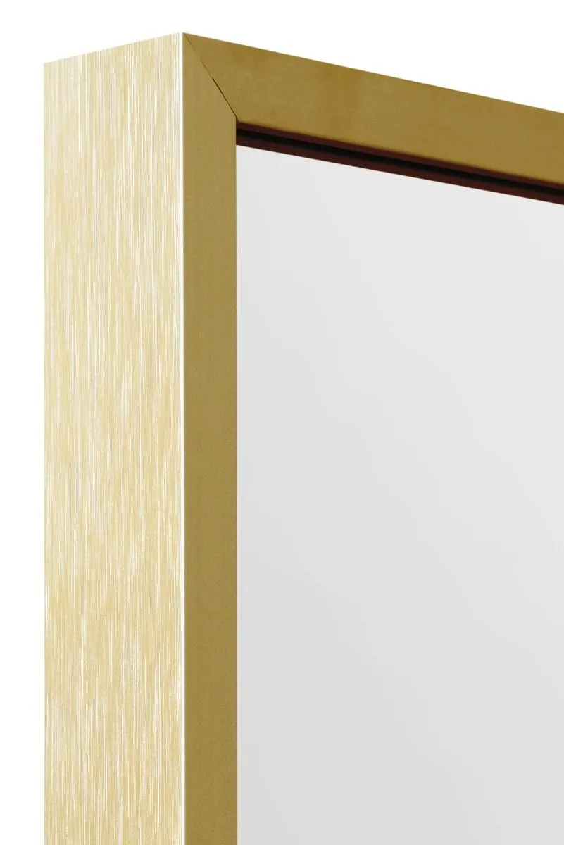 MirrorOutlet The Artus - Gold Aluminium Edged Wall Mirror 35" X 24" (90CM X 60CM) 4