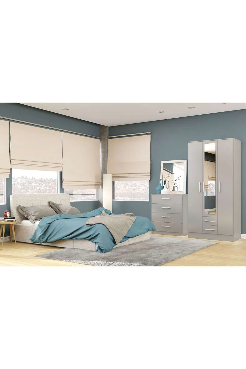Birlea Lynx 6 Drawer Chest in Grey 3