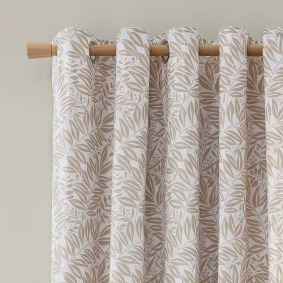 Catherine Lansfield Sorrel Leaves Reversible Eyelet Curtains 4
