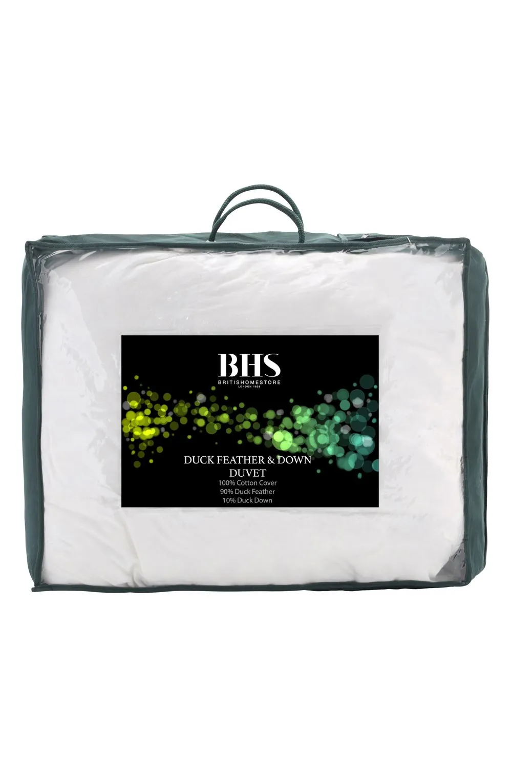 BHS All Natural 4.5 Tog Duck Feather & Down Duvet in White 2