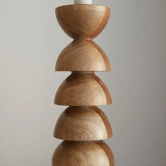 Juniper Stacked Wooden Table Lamp 3