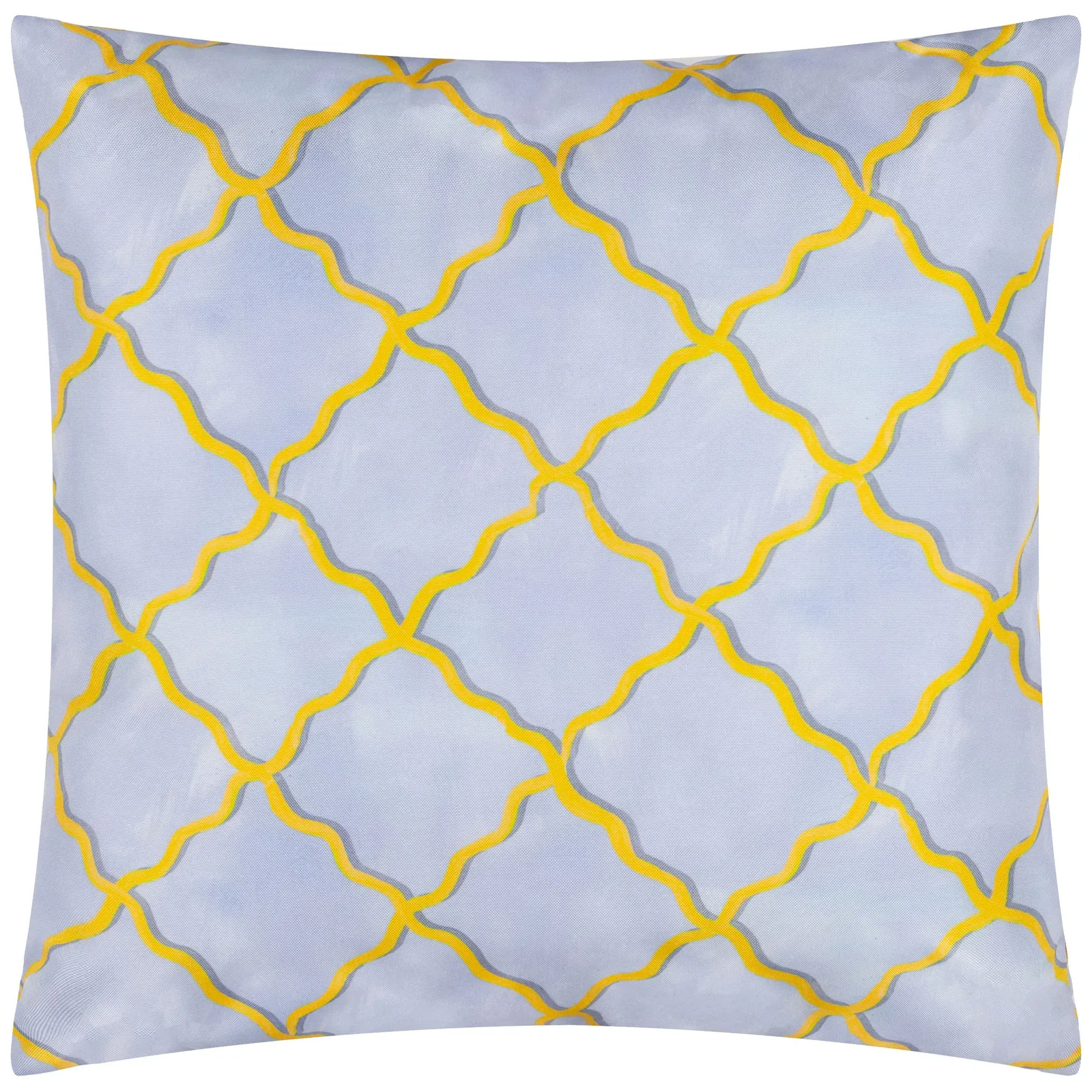 Wylder Citrus Trellis Printed Outdoor Cushion in Blue 3