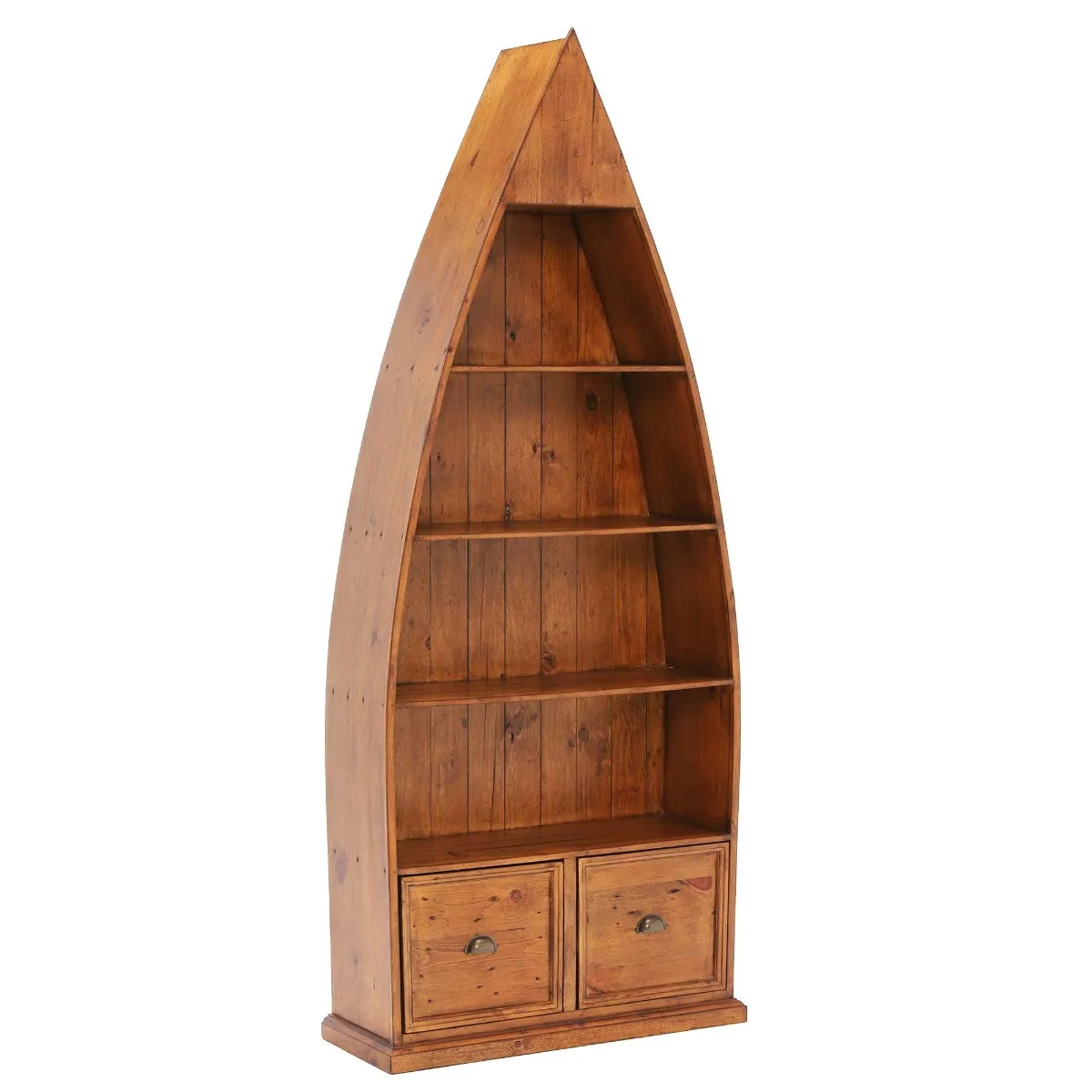 Villiers Reclaimed Wood Boat Bookcase