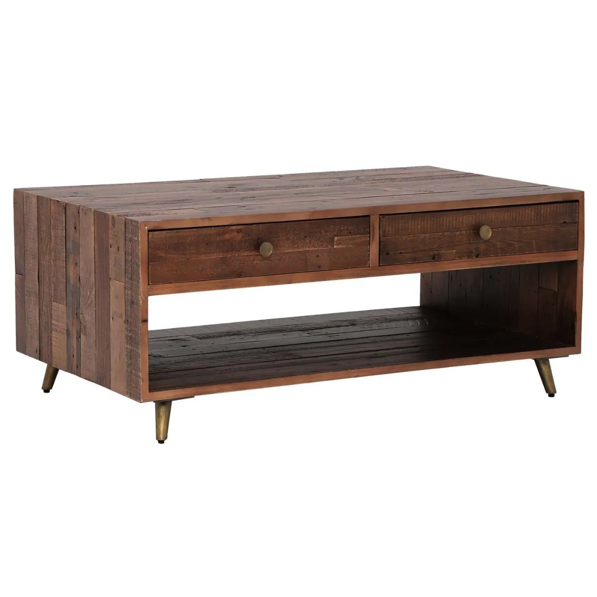 Modi Reclaimed Wood Coffee Table, 40cm