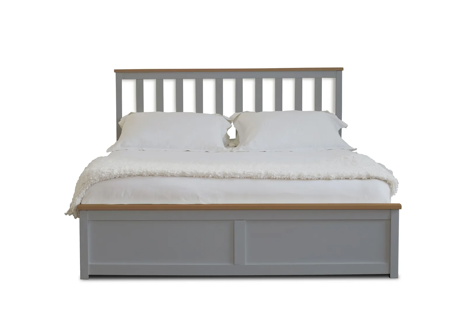 Comfy Living Ltd Wooden Ottoman Gas Lift Storage Bedframe in Grey 6