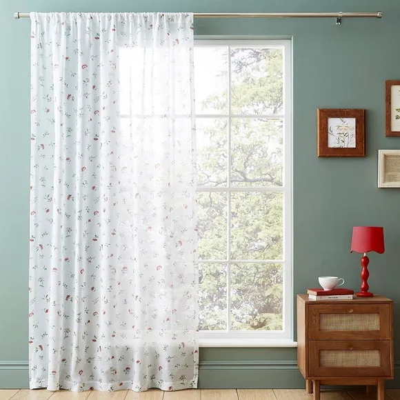 Margo Floral Slot Top Voile Panel 5