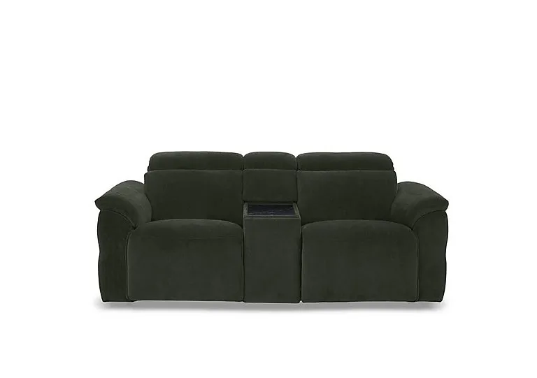 Dolomite 2 Seater Fabric Power Recliner Sofa with Power Headrests and Console - Manhattan Pine