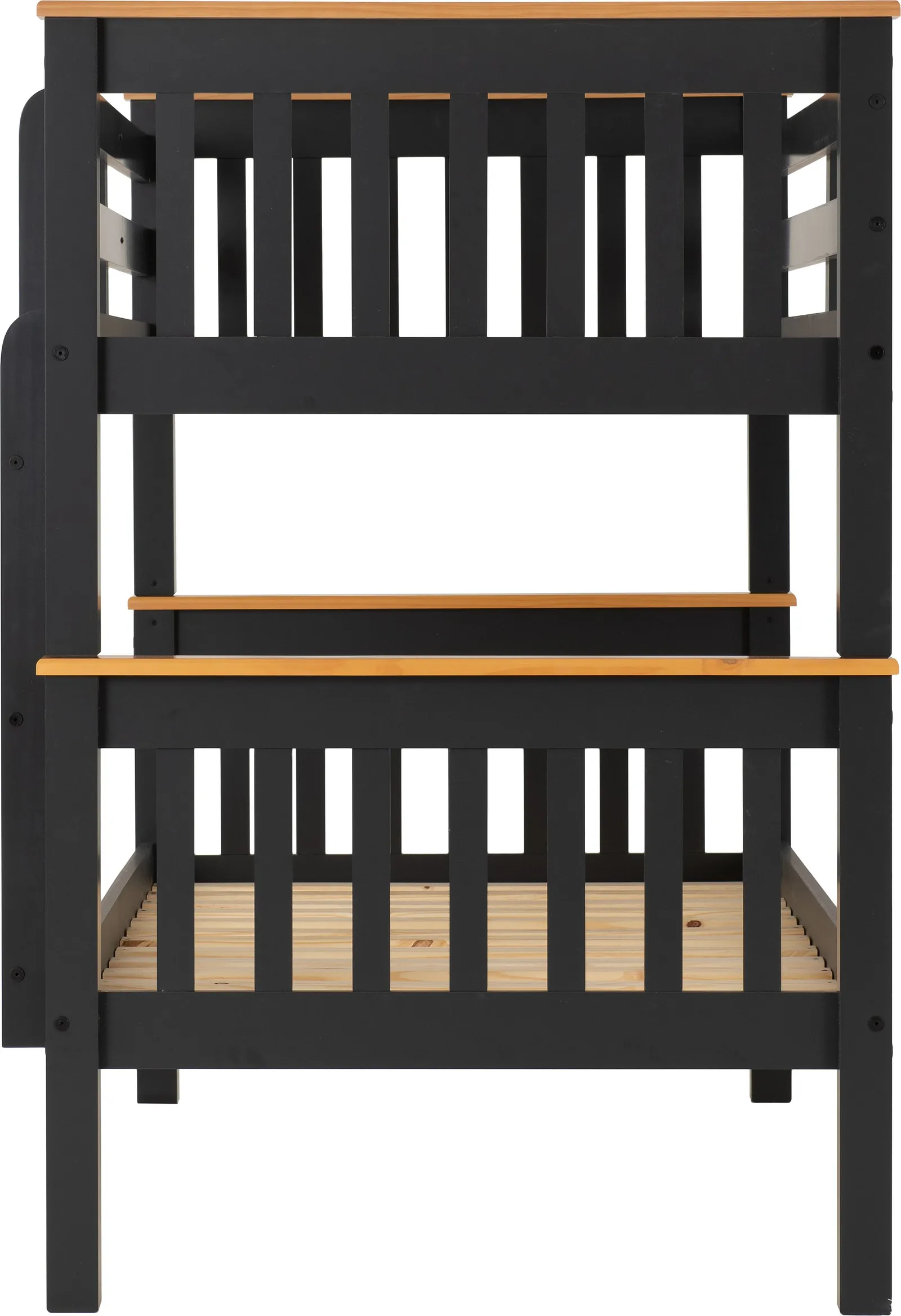Seconique Neptune 3' Single Bunk Bed in Dark Grey 3
