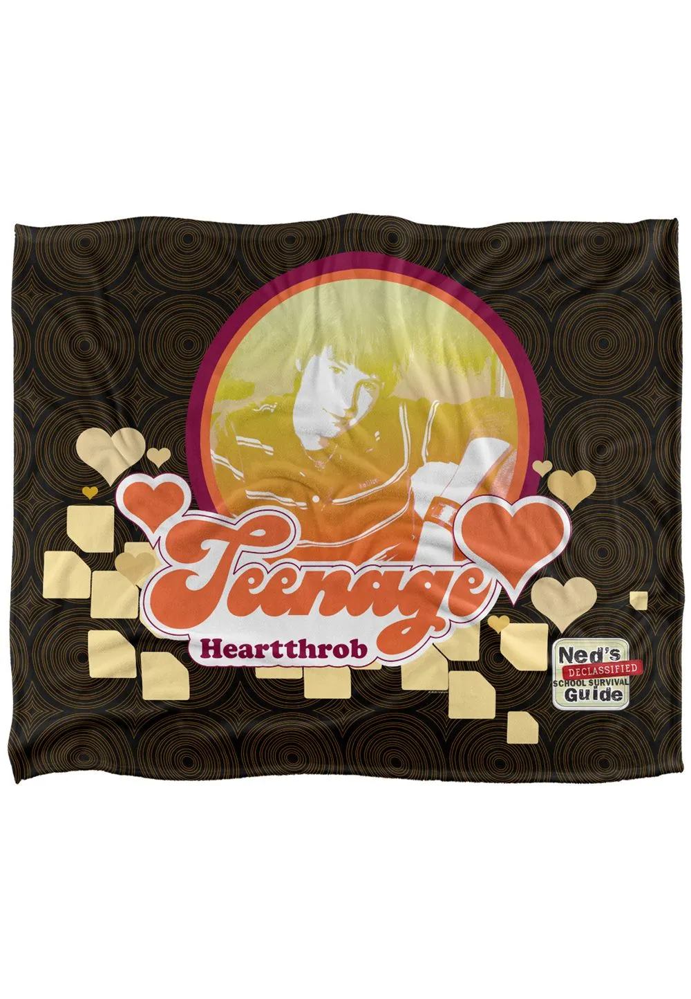 Nickelodeon Ned Declassified Teenage Heartthrob Silky Touch Super Soft Throw Blanket 152 X 127 cm in White