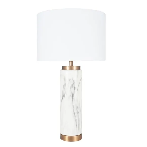 Pacific Lifestyle Carrara Table Lamp Marble Effect 2