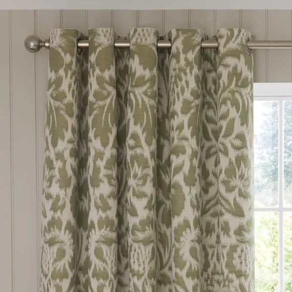 Clemency Chenille Eyelet Curtains 1