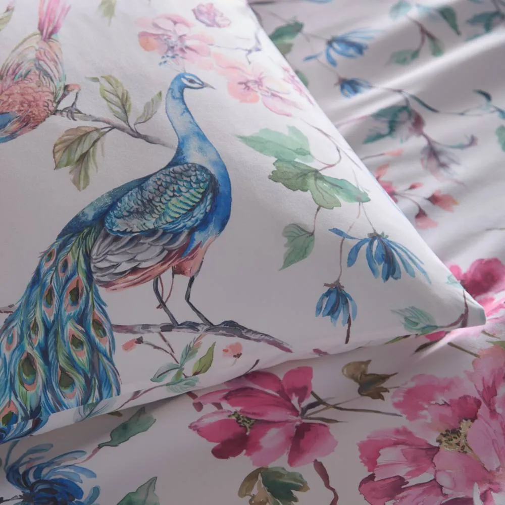 Portfolio Home Selene Floral Birds Duvet Cover Quilt Set With Pillow Case Bedding 2