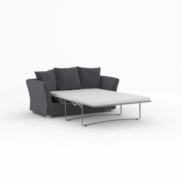 Emmett Velvet 2 Seater Double Sofa Bed 4