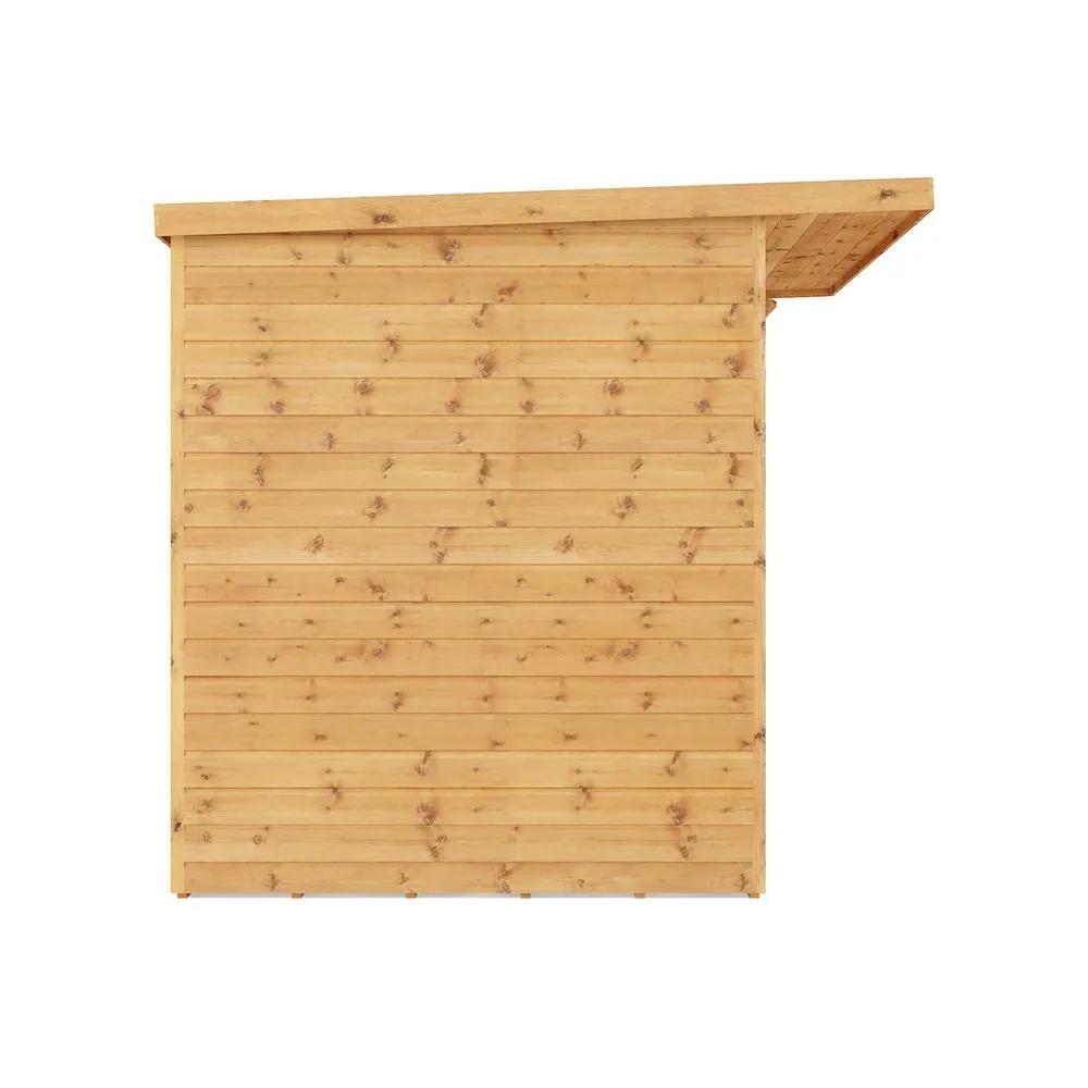 Mercia 8 x 6 Feet Maine Pent Summerhouse - L233.1 x W246.8 x H217 cm - Brown in Light Brown 6