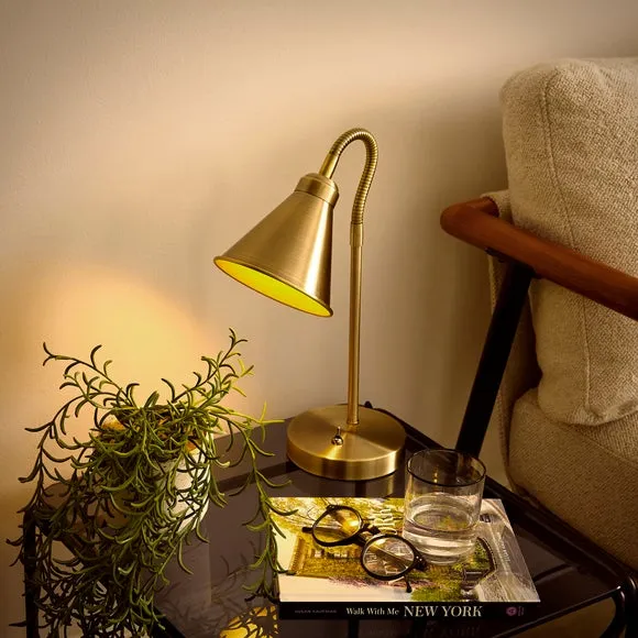 Newton Industrial Goose Neck Adjustable Table Lamp 2