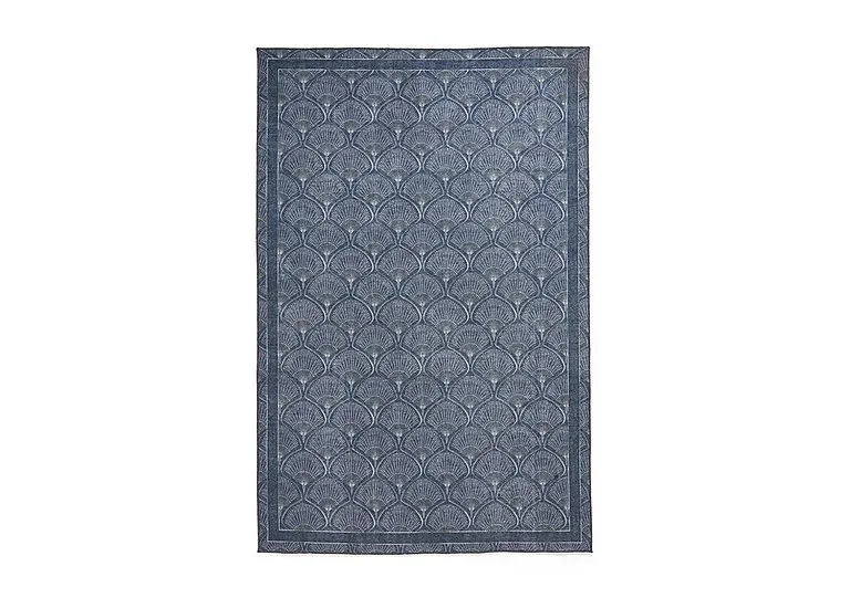 Deco Peacock Washable Rug - 122cm-x-170cm - Blue