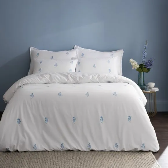 Izara Embroidered Microfibre Duvet Cover & Pillowcase Set 2