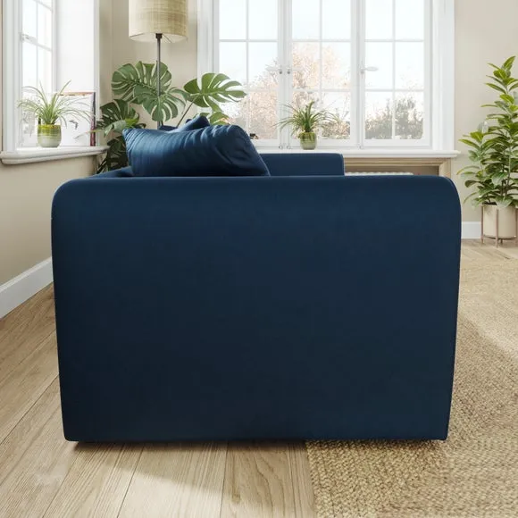 Blake Curved Arm Opulent Velvet 3 Seater Sofa 2