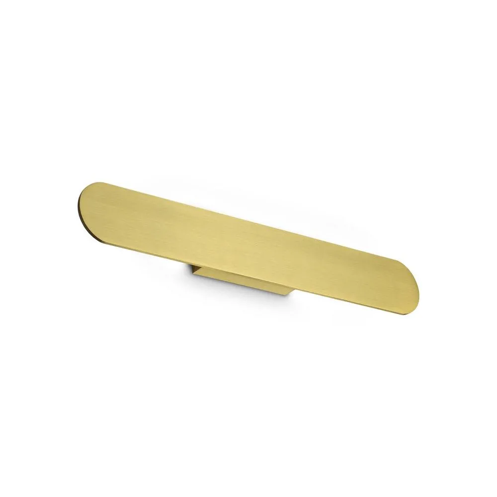 Netlighting Zig Zag Oval Integrated LED Wall Lamp Brass 2350lm 3000K in Gold