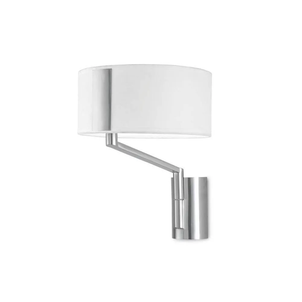 Netlighting Twist 1 Light Indoor Wall Lamp Satin Nickel E27 Special Offer in Grey