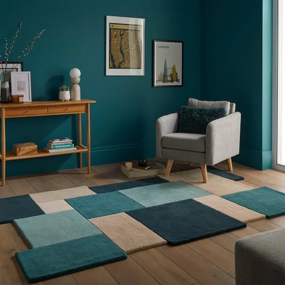 Collage Modern Cut-Out Wool Rug 1
